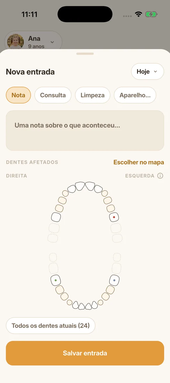 Nova entrada